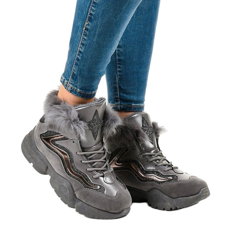 Zapatillas gris cálido LS-2062 1