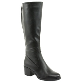 M.Daszyński Botas de tacones altos con aislamiento Daszyński 153 negro 1