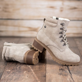 Goodin Botas beige con piel de oveja 2