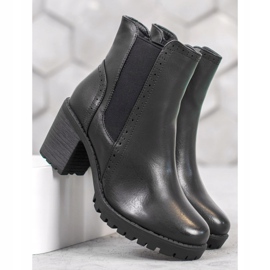 J. Star Botas sin cordones en la plataforma negro 3
