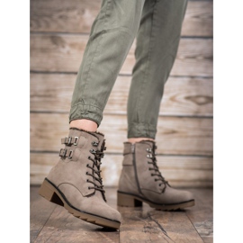 Sergio Leone Botas cálidas con cordones marrón 1