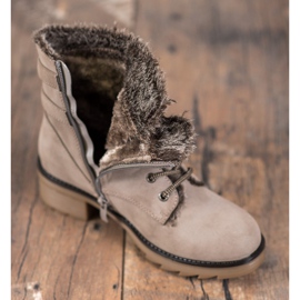 Sergio Leone Botas cálidas con cordones marrón 5