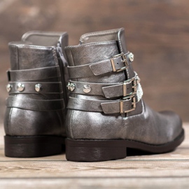 Forever Folie Botas de plata gris 2