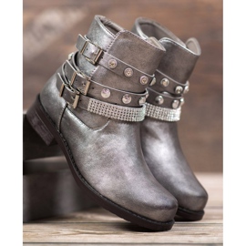 Forever Folie Botas de plata gris 3