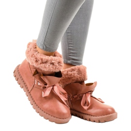 Zapatillas de deporte rosa aisladas con cremallera 428-6 1