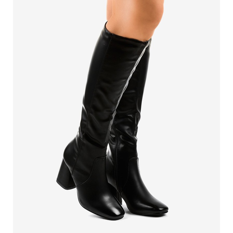 Bota negra de ecopiel 5319 negro 2