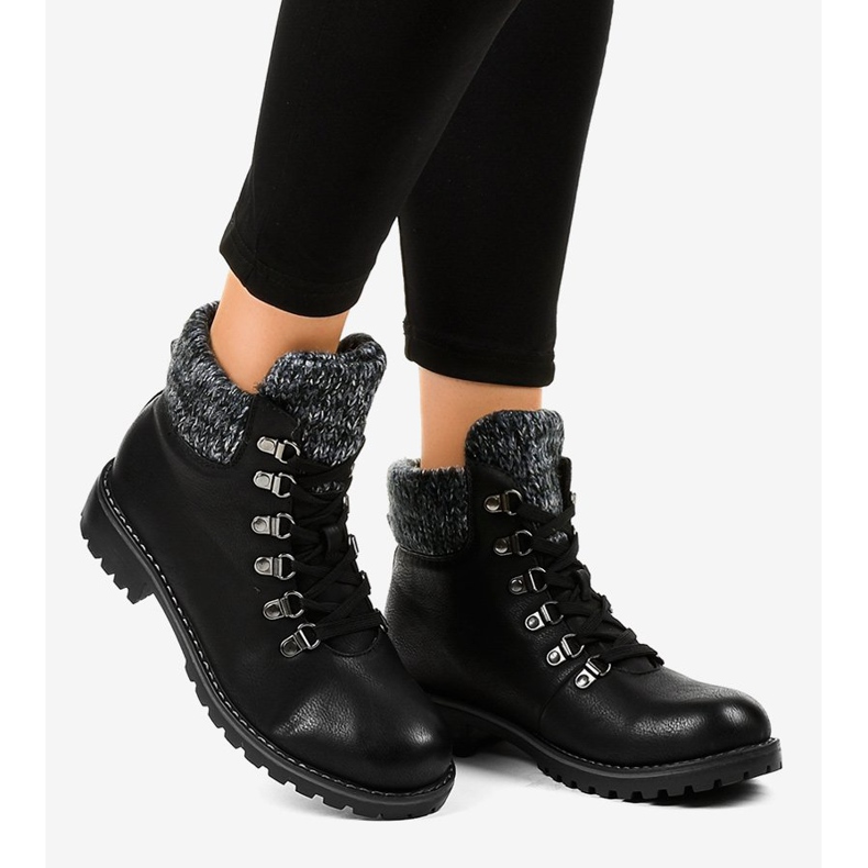 Botas de montaña negras sin aislamiento Z186 negro 2 Botas de montaña negras sin aislamiento Z186 negro 2