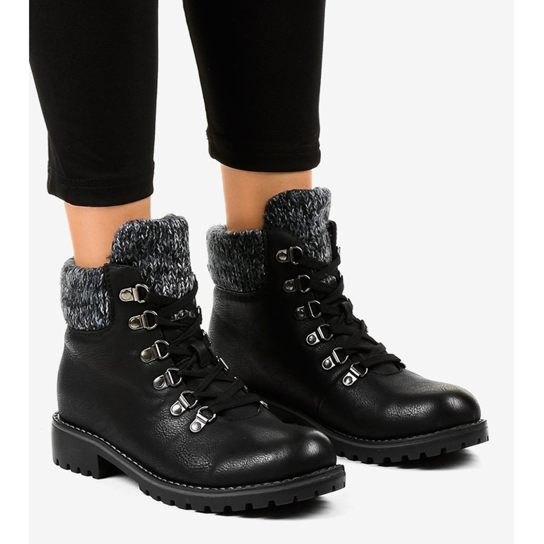 Botas de montaña negras sin aislamiento Z186 negro 1 Botas de montaña negras sin aislamiento Z186 negro 1