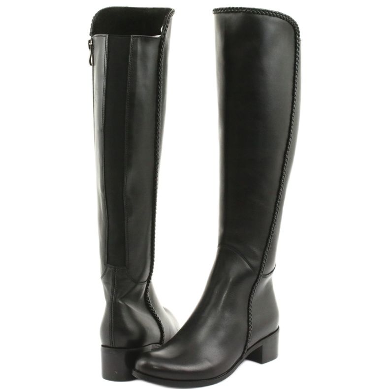 Botas largas con trenza Espinto 194 Darex negro 4 Botas largas con trenza Espinto 194 Darex negro 4