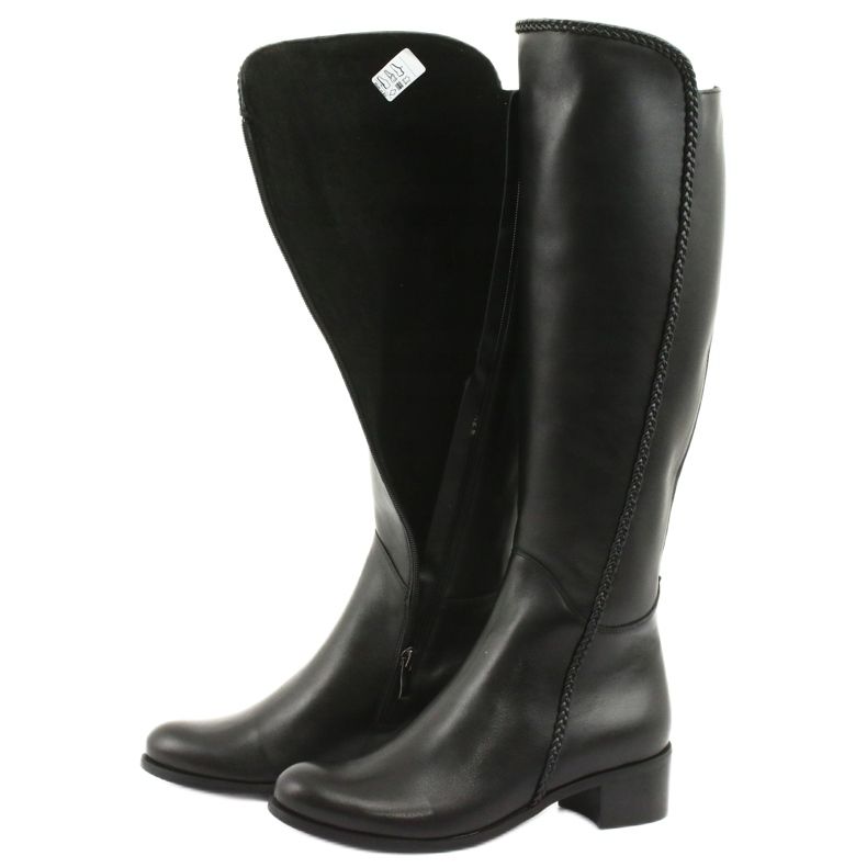Botas largas con trenza Espinto 194 Darex negro 5 Botas largas con trenza Espinto 194 Darex negro 5
