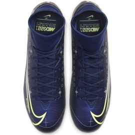 Calzado de fútbol Nike Mercurial Superfly 7 Academy Mds FG / MG M BQ5427 401 azul azul 1