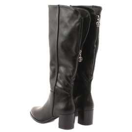 Botas negras de Sergio leone negro 4 Botas negras de Sergio leone negro 4