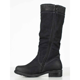 SHELOVET Botas planas negro 5