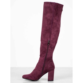 Goodin Botas de ante violeta 1 Goodin Botas de ante violeta 1