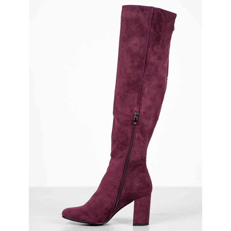 Goodin Botas de ante violeta 1 Goodin Botas de ante violeta 1