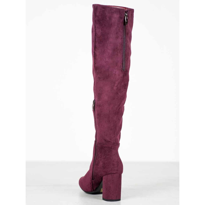 Goodin Botas de ante violeta 2 Goodin Botas de ante violeta 2