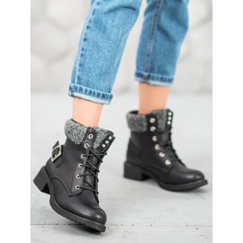 SHELOVET Lados negros con cordones 4