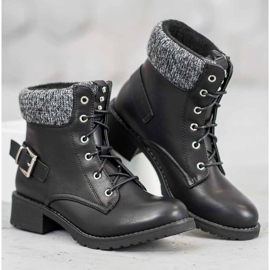 SHELOVET Lados negros con cordones 2