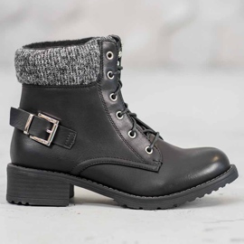 SHELOVET Lados negros con cordones 6