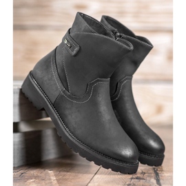 Sergio Leone Cómodas botas negras negro 3
