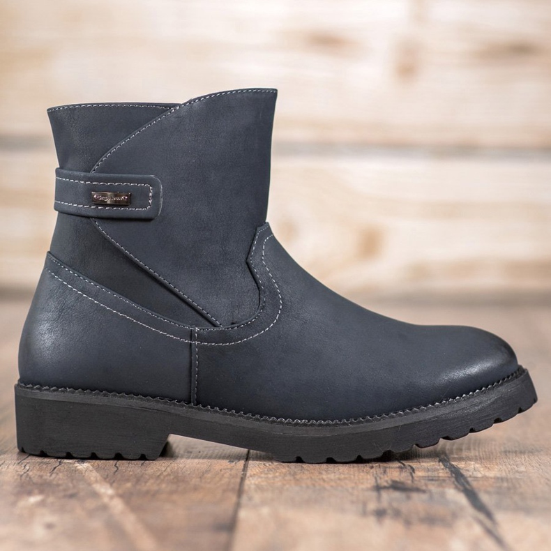 Sergio Leone Cómodas botas azul marino multicolor 1