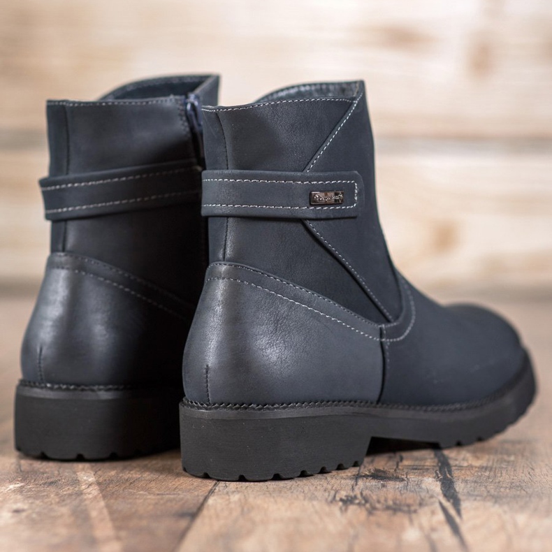 Sergio Leone Cómodas botas azul marino multicolor 2