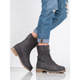Super Me Botas grises con piel de oveja 6