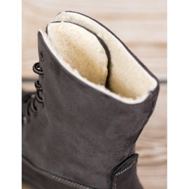 Super Me Botas grises con piel de oveja 3