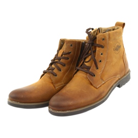 Botines de tacón alto en el Riko 884 crazy sunny zipper marrón amarillo 3 Botines de tacón alto en el Riko 884 crazy sunny zipper marrón amarillo 3