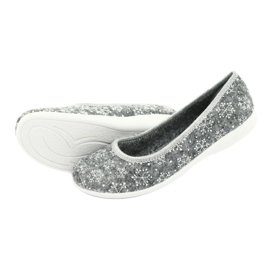 Zapatillas de fieltro Adanex 24213 copo de nieve blanco gris 4