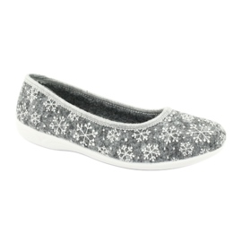 Zapatillas de fieltro Adanex 24213 copo de nieve blanco gris 1