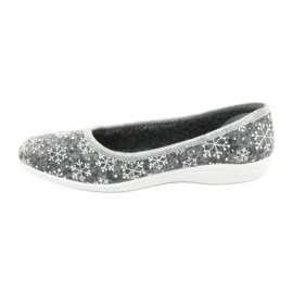 Zapatillas de fieltro Adanex 24213 copo de nieve blanco gris 2
