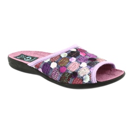 Pantuflas 3D Adanex violeta púrpura rosa 1