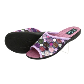 Pantuflas 3D Adanex violeta púrpura rosa 4