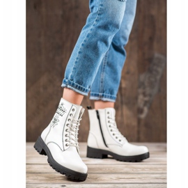 Goodin Botines blancos de Glany 6