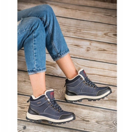 Arrigo Bello Botas de invierno con cordones azul 2