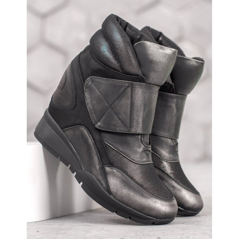 Sergio Leone Zapatillas Velcro gris 1