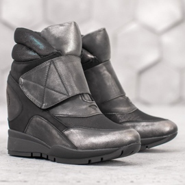 Sergio Leone Zapatillas Velcro gris 2