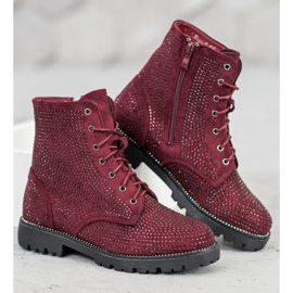 Sweet Shoes Botas de ante burdeos rojo 2 Sweet Shoes Botas de ante burdeos rojo 2
