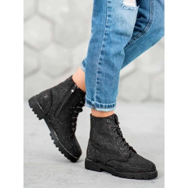 Sweet Shoes Botas de ante negras negro 4
