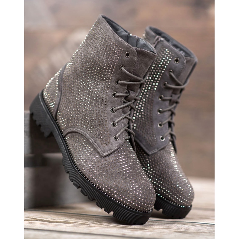 Sweet Shoes Botas de ante gris 1
