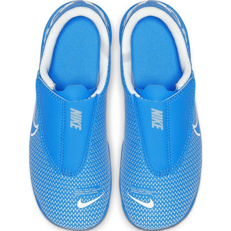 Zapatos de fútbol Nike Mercurial Vapor 13 Club Mg PS (V) Jr AT8162 414 azul azul 1