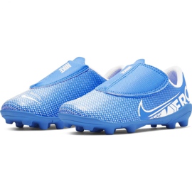 Zapatos de fútbol Nike Mercurial Vapor 13 Club Mg PS (V) Jr AT8162 414 azul azul 3