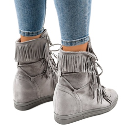 Zapatillas grises H6301A-26 3
