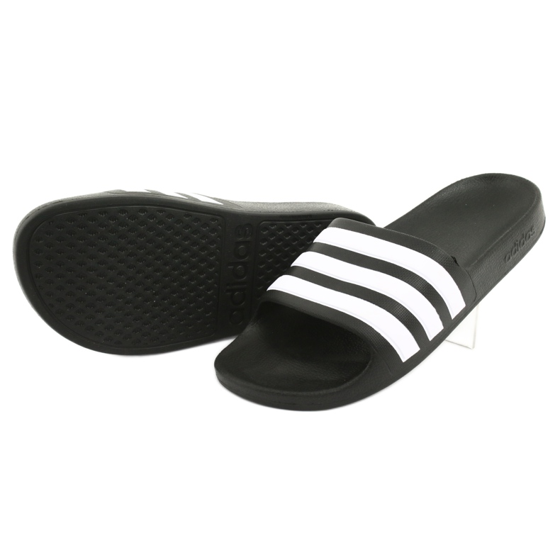 Zapatillas Adidas Adilette Aqua K Jr F35556 blanco negro 4