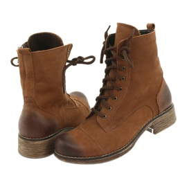 Angello Botas de cuero para mujeres para un control deslizante 2065 marrón 5 Angello Botas de cuero para mujeres para un control deslizante 2065 marrón 5