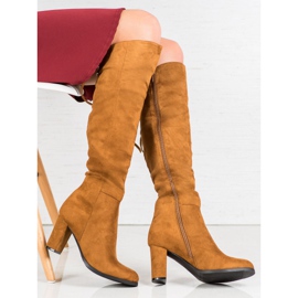 Botas de ante VINCEZA marrón 4