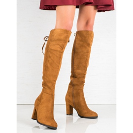 Botas de ante VINCEZA marrón 3
