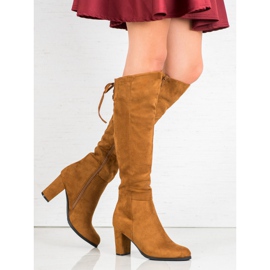 Botas de ante VINCEZA marrón 2