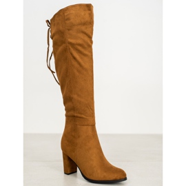 Botas de ante VINCEZA marrón 5